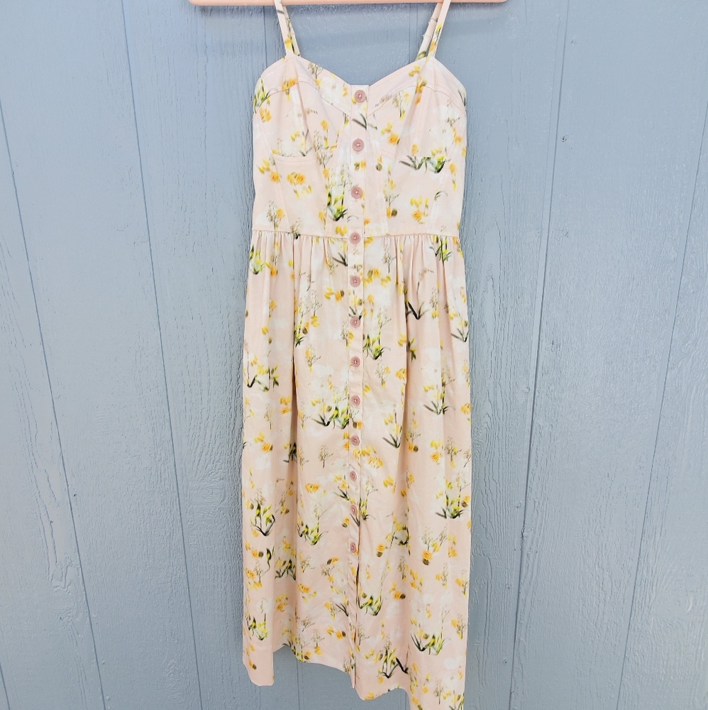 Rebecca Taylor Firefly Floral Button Down Dress